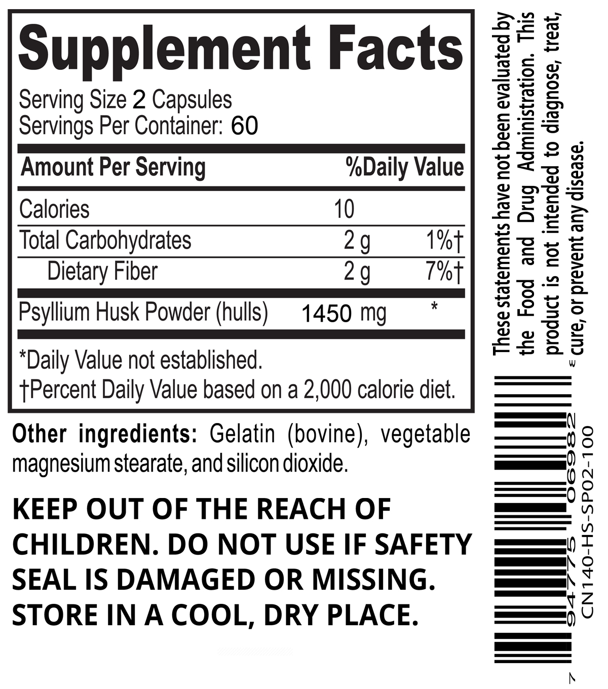 Psyllium Husk 19 SF Pssylium Psyllium Husk